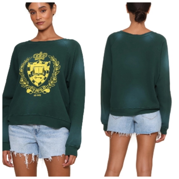 Daydreamer Oxford Vintage Sweatshirt Women's Small Green Pullover - Picture 1 of 14